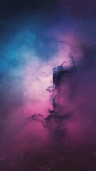 Obraz premium A mesmerizing cosmic scene featuring vibrant shades of blue and pink, evoking the beauty of the universe in a star-studded backdrop.