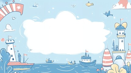ship boat sea ocean vector travel water illustration cruise