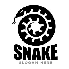Modern snake logo. Vector illustration