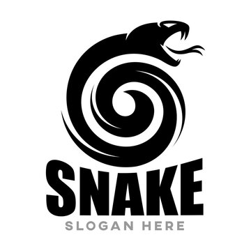 Modern snake logo. Vector illustration