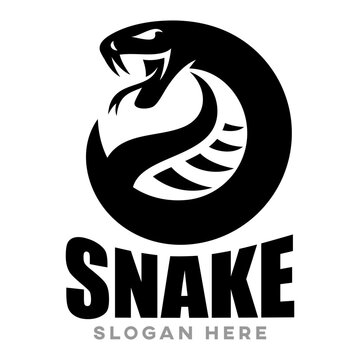 Modern snake logo. Vector illustration