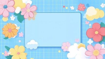 frame, flower, card, illustration, floral, pink, vector, pattern, design,