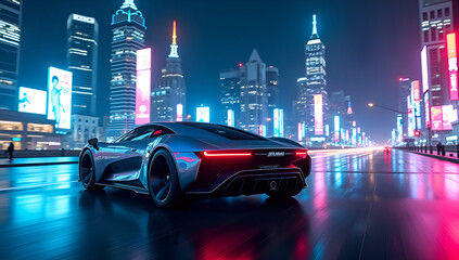 Racing Through a City of Neon Dreams