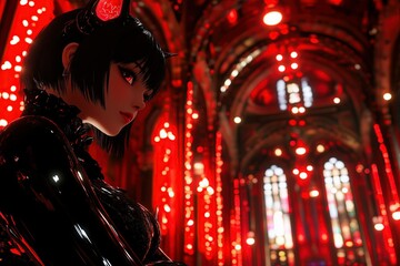 VRゲームの中の猫耳の少女