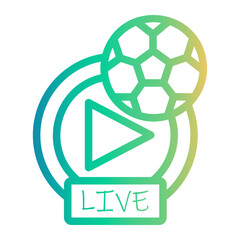 live Line Gradient Icon