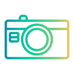 photo Line Gradient Icon