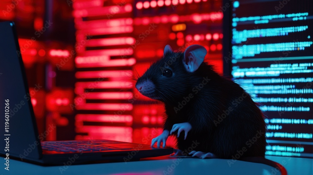 Poster cyber rat hacker