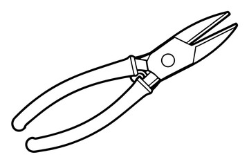 pliers  silhouette vector