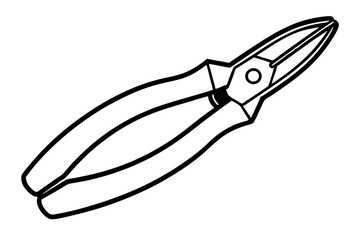 pliers  silhouette vector