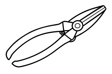 pliers  silhouette vector