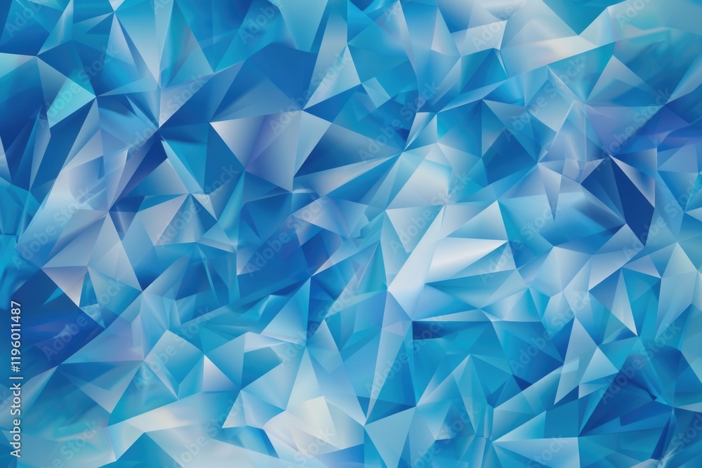Aufkleber blue and white background with a multitude of blue and white triangles scattered throughout. the tri