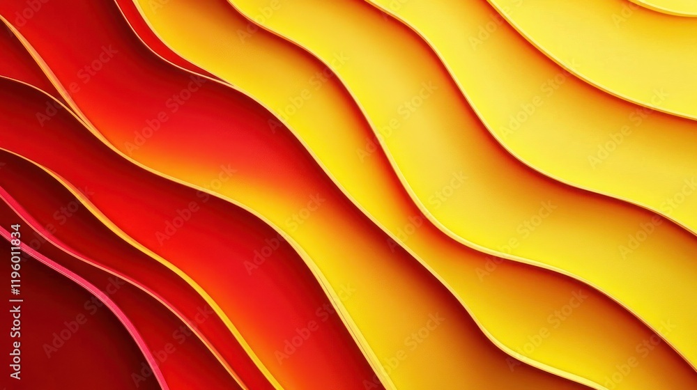 Poster abstract colorful wavy pattern