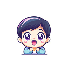 Joyful child character illustration digital art cartoon style colorful design fun concept