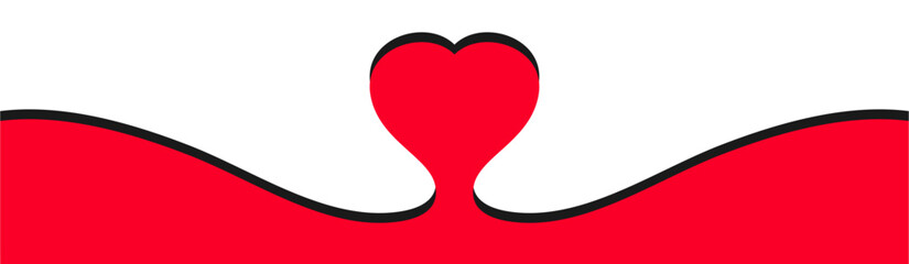 Obraz premium happy valentine's day background and frame decoration