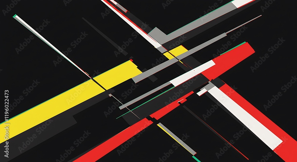 Poster trendy glitch pattern. modern style vector. abstract geometric elements. glitch background