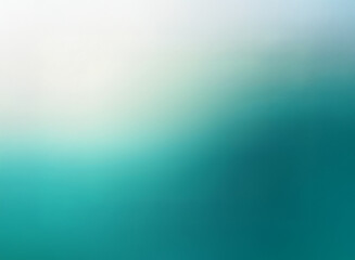 Obraz premium Serene gradient background transitioning from pale white to deep teal. Evokes calmness and tranquility. Subtle color shift creates a smooth, ethereal effect.