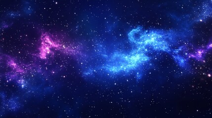 A cosmic gradient background with starry effects.featuring deep blues and purples with twinkling stars.evoking the vastness of space.ideal for sci-fi themes and educational content