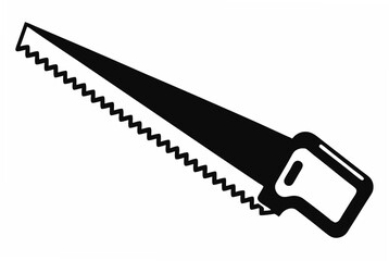 handsaw silhouette vector