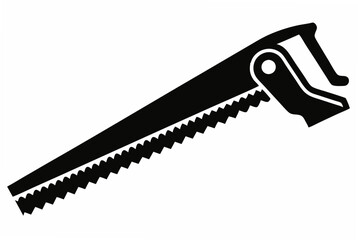 handsaw silhouette vector
