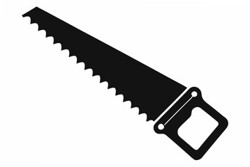 handsaw silhouette vector