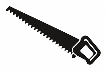 handsaw silhouette vector