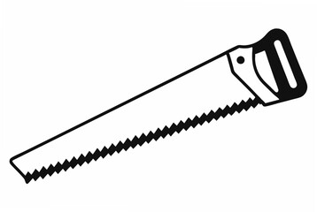 handsaw silhouette vector