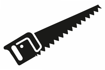 handsaw silhouette vector