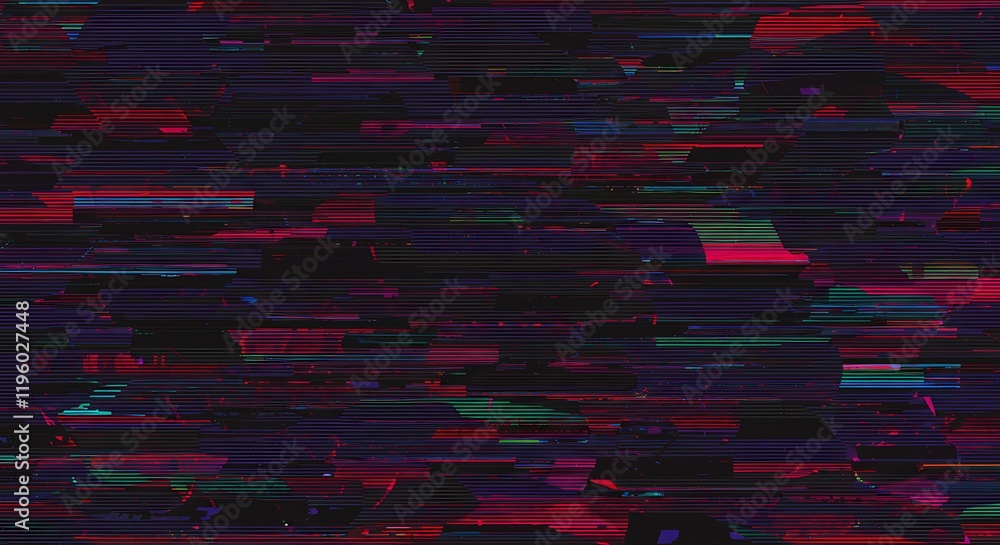 Poster trendy glitch pattern. modern style vector. abstract geometric elements. glitch background