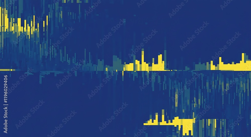 Poster trendy glitch pattern. modern style vector. abstract geometric elements. glitch background