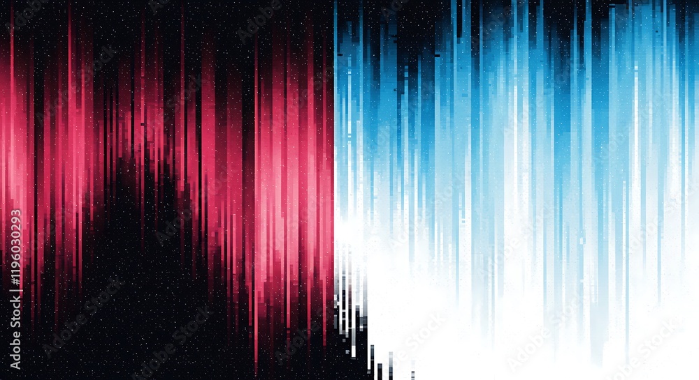 Poster trendy glitch pattern. modern style vector. abstract geometric elements. glitch background