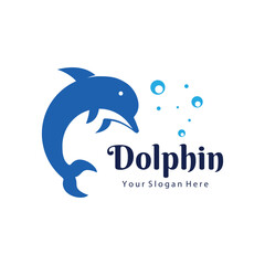 Vector Dolphin Logo Creative Design