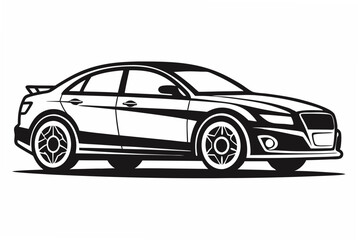 car silhouette vector illustration