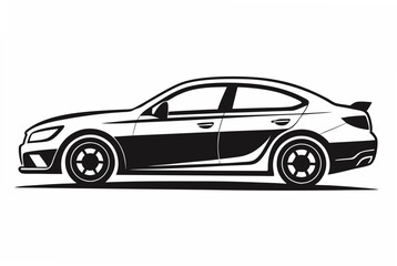 car silhouette vector illustration