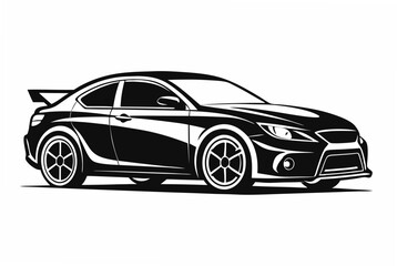 car silhouette vector illustration