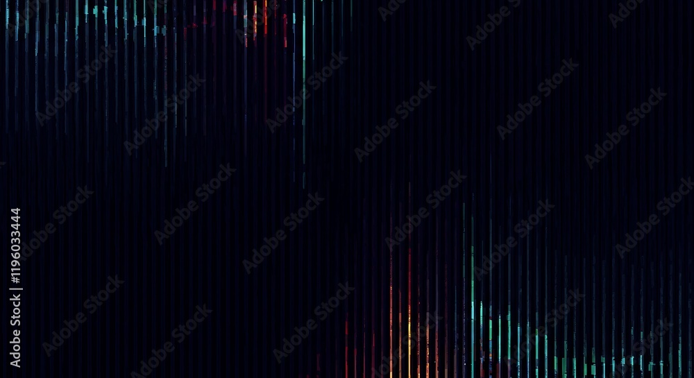 Poster trendy glitch pattern. modern style vector. abstract geometric elements. glitch background