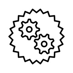 Gear icon design template