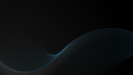 Abstract modern gradient flowing wave lines. Futuristic technology concept.