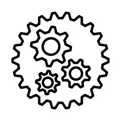 Gear icon design template
