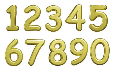 3d bundle complete number count 1 2 3 4 5 6 7 8 9 0 ballon custom gold