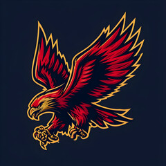 Obraz premium eagle with wings