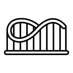 Roller Coaster outline icon