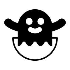 Ghost black icon
