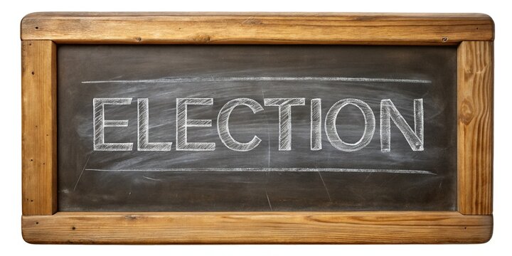 Election Blackboard Announcement: School Election Poster Design
