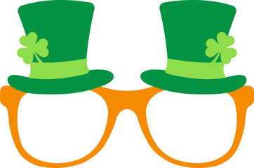 st patricks day sunglasses with leprechaun green hats