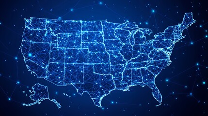 USA Network: A Glowing Constellation of States