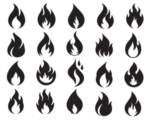 High-quality vector fire clipart with vibrant flames, Perfect for designs about heat, energy, or celebration. Scalable and fully editabl