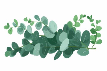 Obraz premium Elegant Eucalyptus Branches Graphic Design