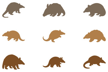 Simple Armadillo Illustration
