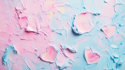 Obraz premium Pastel Abstract Background with Hearts for Mother's Day Celebration