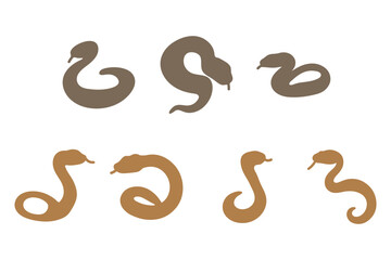 Simple Boa Snake Illustration